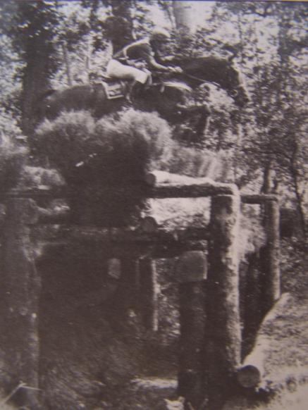 Un obstacle de la F3 de Saumur dans les années 80