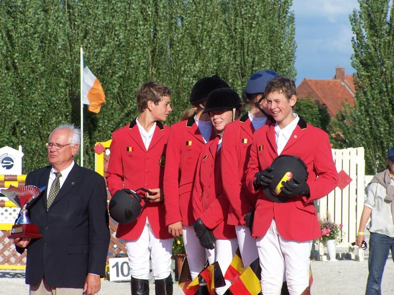 L'équipe belge médaille d'argent